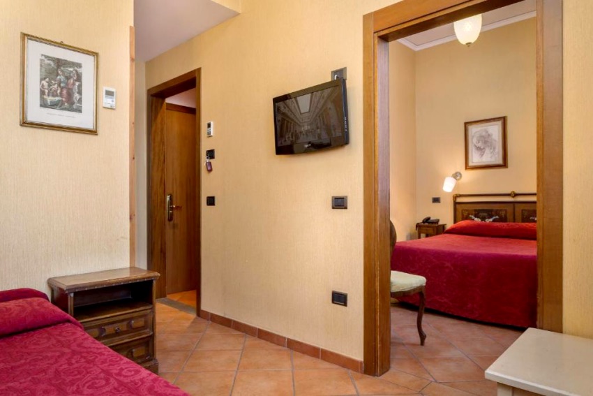 camera familiare dell' Hotel Kursaal e Ausonia 3 stelle firenze