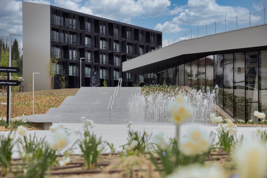 esterno dell' hotel well family terme tuhelj croazia